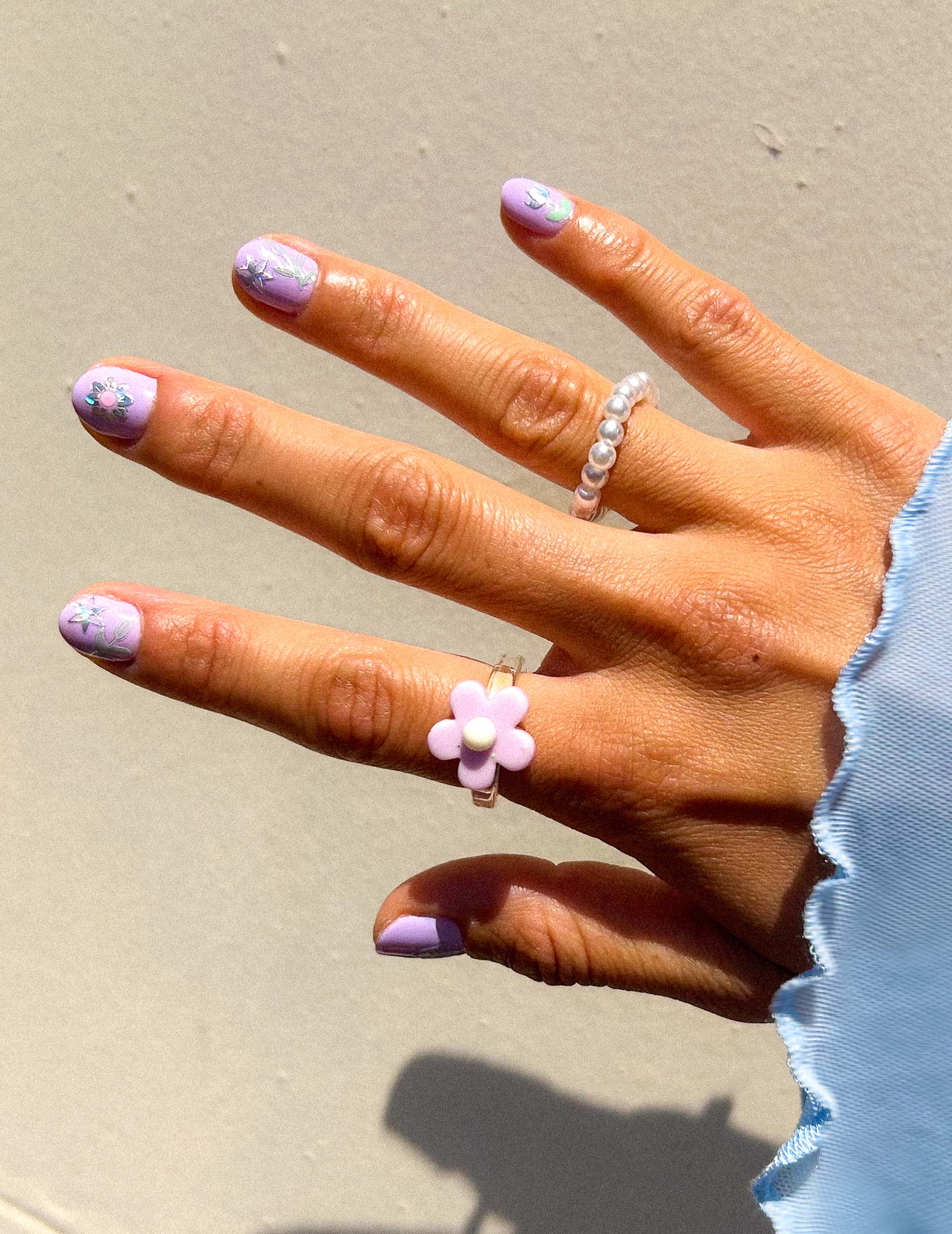 Mini Nail Stickers, Electric Bouquet (8409340477789)