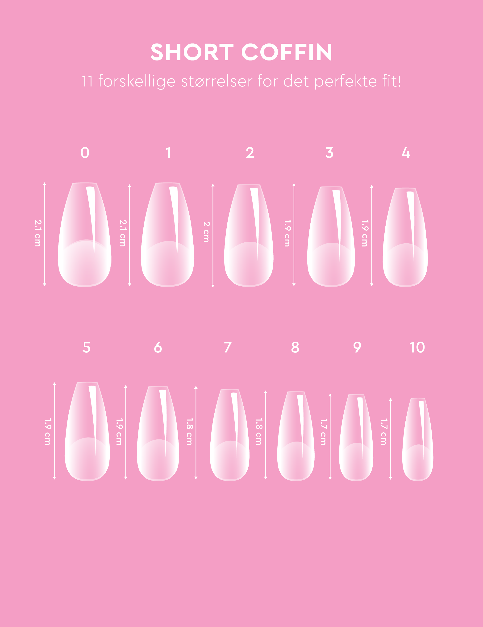 Le Gel Nail Tips (Matte & Pre Buff Effect), Short Coffin (14987329143133)