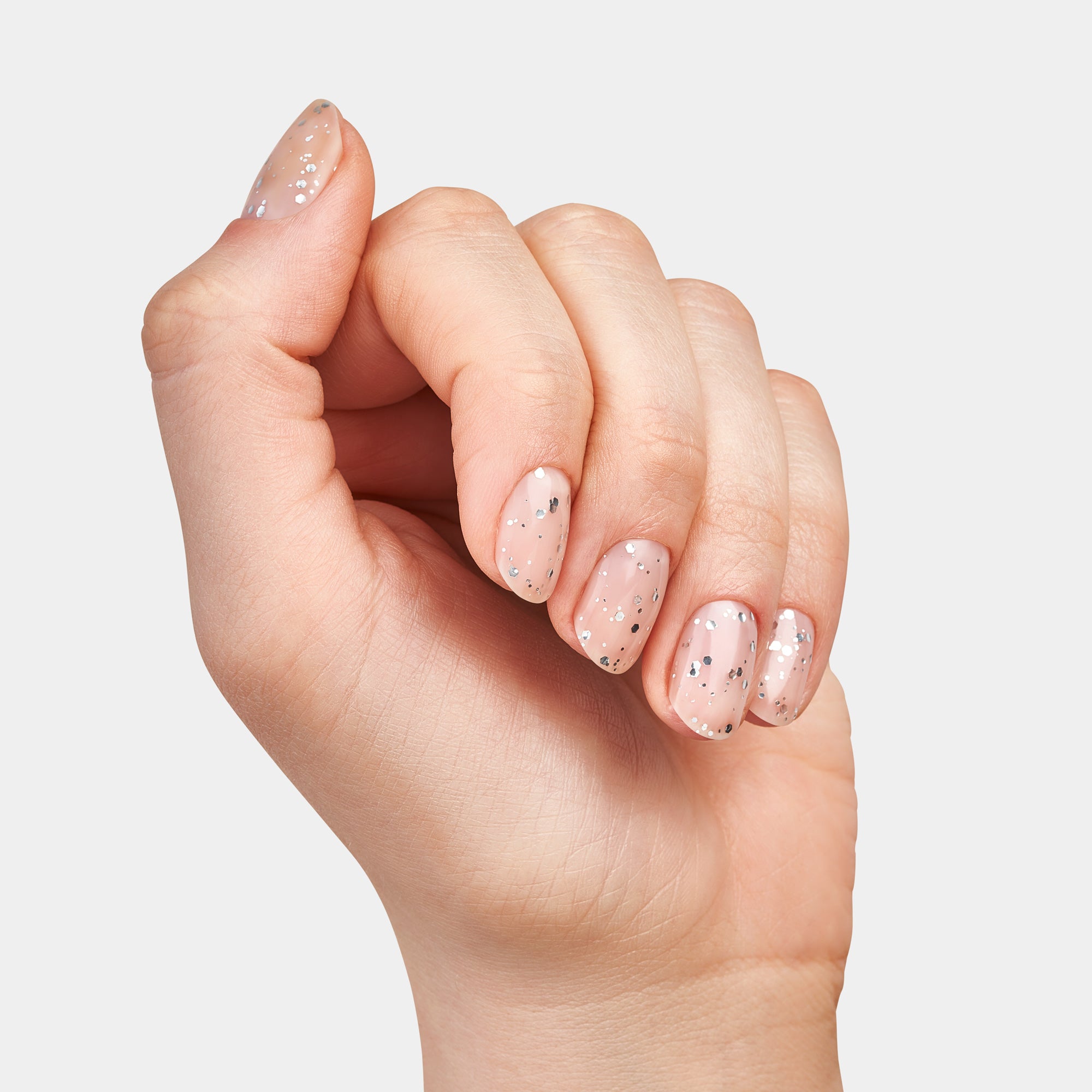 Gel Top Coat, Silver Glitter (Special Effect) (15362685469021)