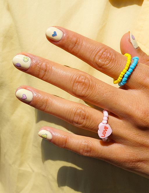 Mini Nail Stickers, Joli Emoji (8409343983965)