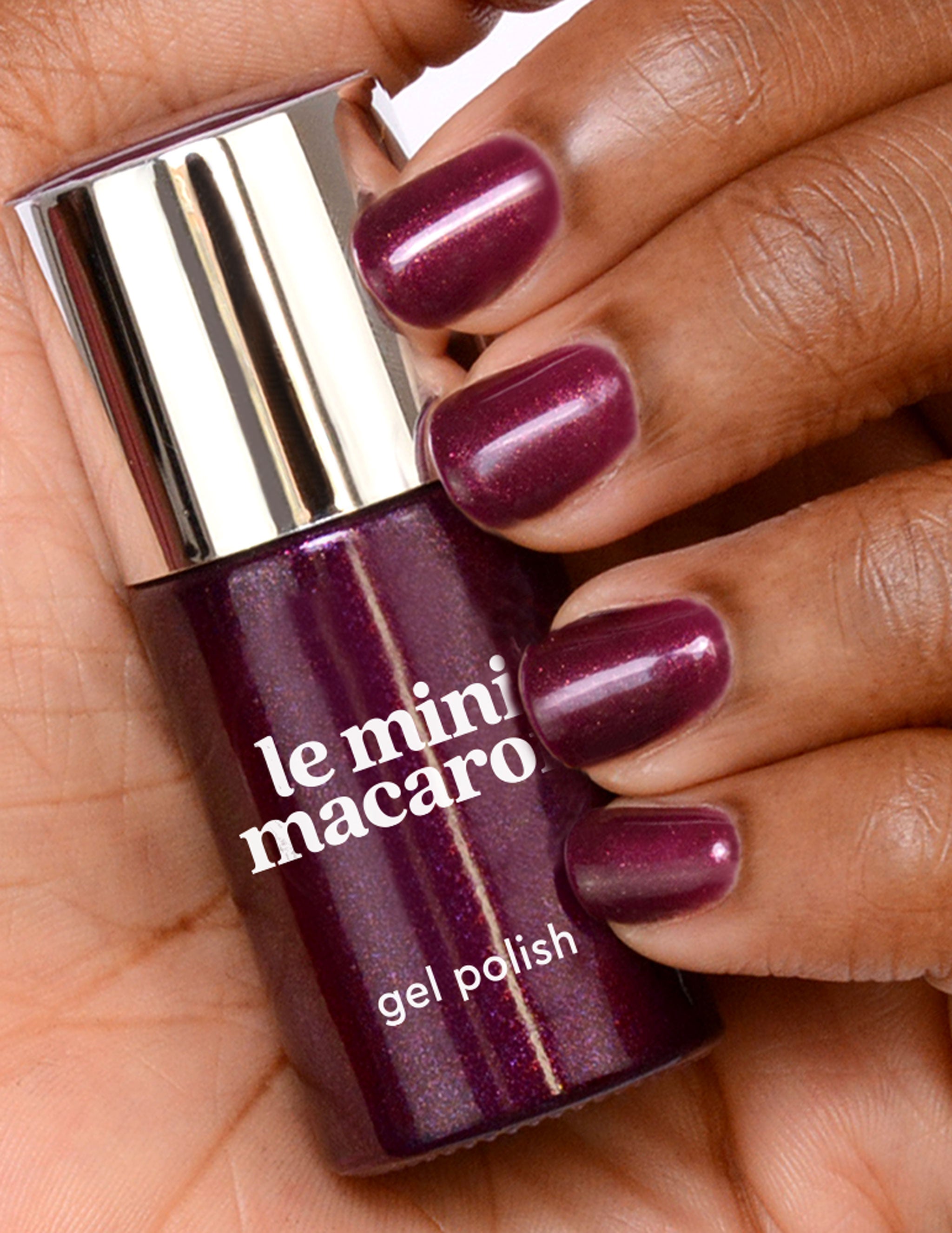 Dark Plum (Shimmer) - Le Mini Macaron (7112405516456)