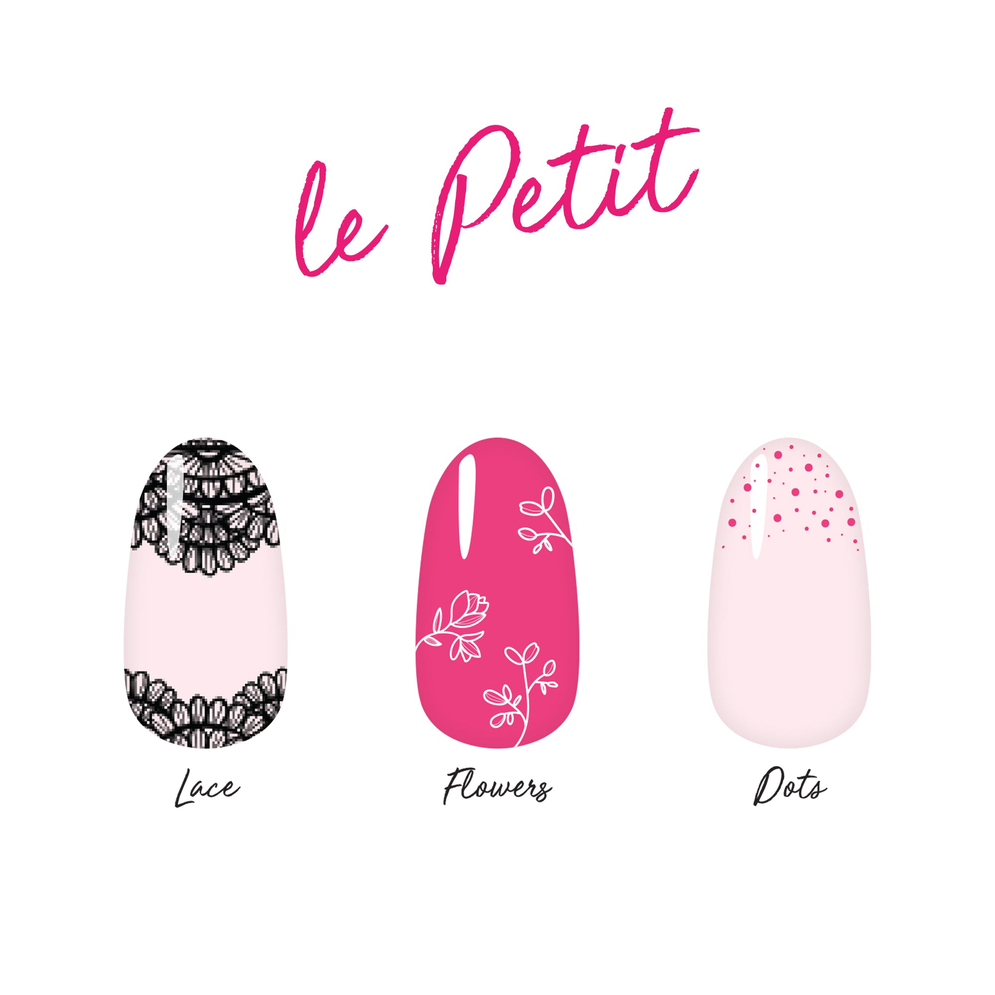 "Les Brushes", Nail Art Brush Trio (7798380888306)