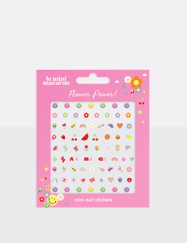 Mini Nail Stickers, Flower Power (8497298342237)