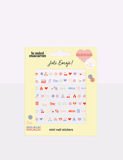 Mini Nail Stickers, Joli Emoji (8409343983965)