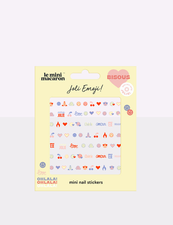 Mini Nail Stickers, Joli Emoji (8409343983965)