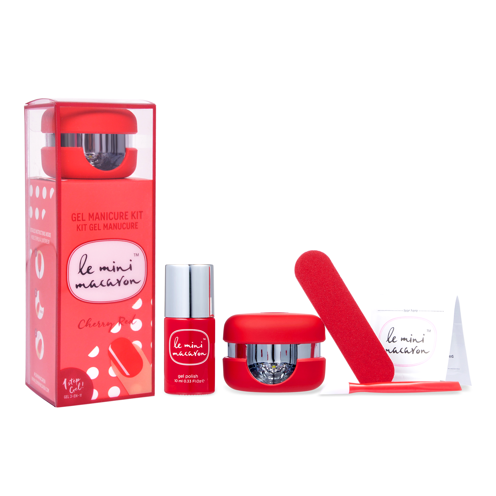 Manicure Kit - Cherry Red - Le Mini Macaron (4473718734893)