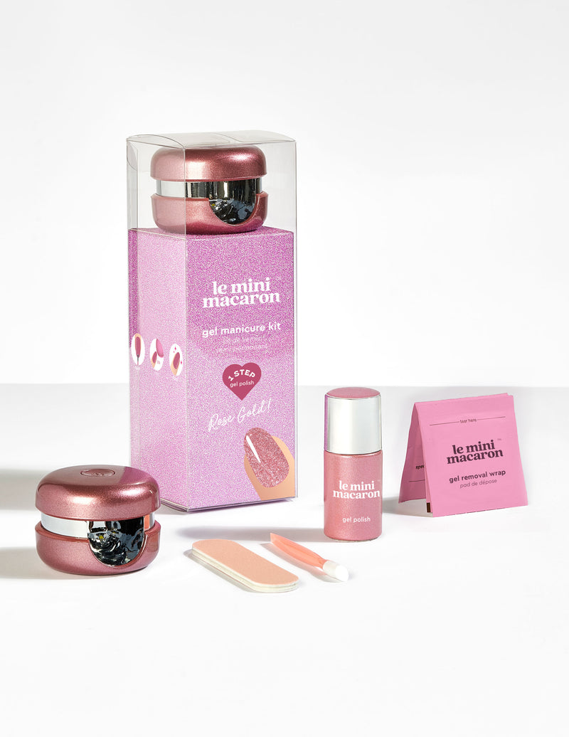 Manicure Kit - Rose Gold (Glitter) - Le Mini Macaron (4480986054701)