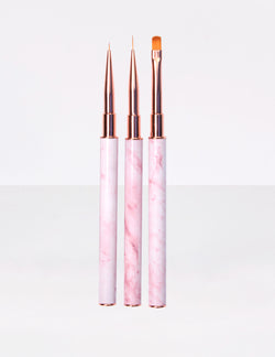 "Les Brushes", Nail Art Brush Trio (7798380888306)