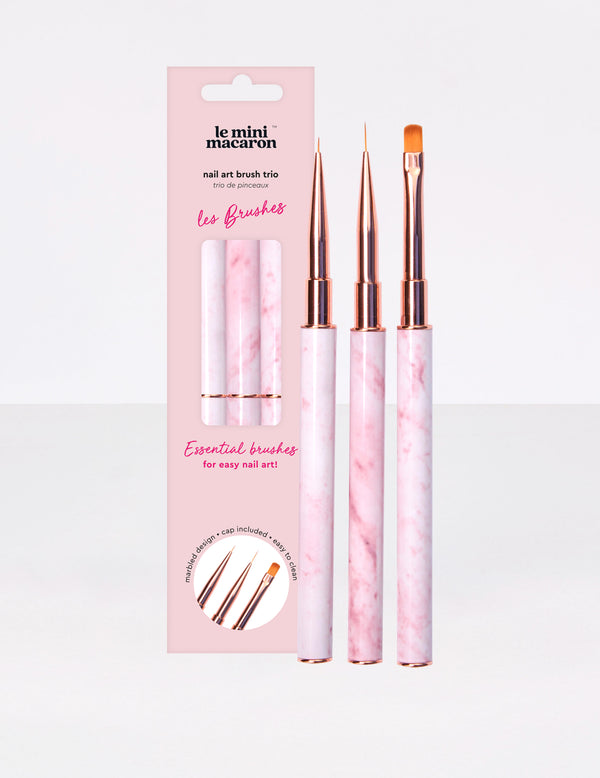 "Les Brushes", Nail Art Brush Trio (7798380888306)